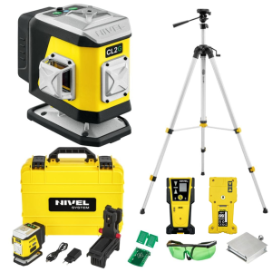 Zestaw Multilaser krzyżowy Nivel System CL2G poziomica + Statyw SJJ-M1 EX + Czujnik CLS5