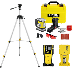 Zestaw Multilaser krzyżowy Nivel System CL2R poziomica + Statyw SJJ-M1EX  + Czujnik CLS5