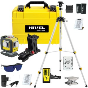 Laser krzyżowy NIVEL SYSTEM CL4D-P Fioletowy Poziomica Multi-laser Czujnik RD800 Statyw SJJ1-M1 EX