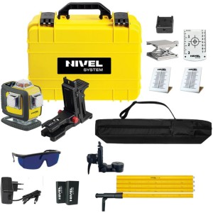 Laser krzyżowy NIVEL SYSTEM CL4D-P Fioletowy Poziomica Multi-laser Tyczka LP-36