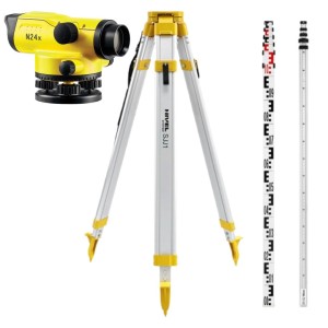 Zestaw Niwelator Optyczny Nivel N24x + Łata TS-50 + Statyw SJJ1