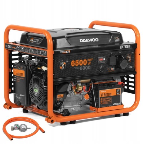 Agregat prądotwórczy dwupaliwowy LPG benzyna DAEWOO GDA 7500DFE 6.jpg