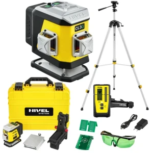 Laser krzyżowy NIVEL SYSTEM CL3G ze statywem SJJM1EX i czujnikiem laserowym RD800