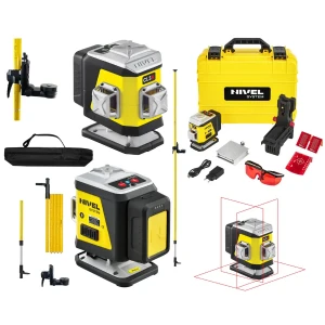 Laser krzyżowy NIVEL SYSTEM CL3R  + Tyczka LP-36